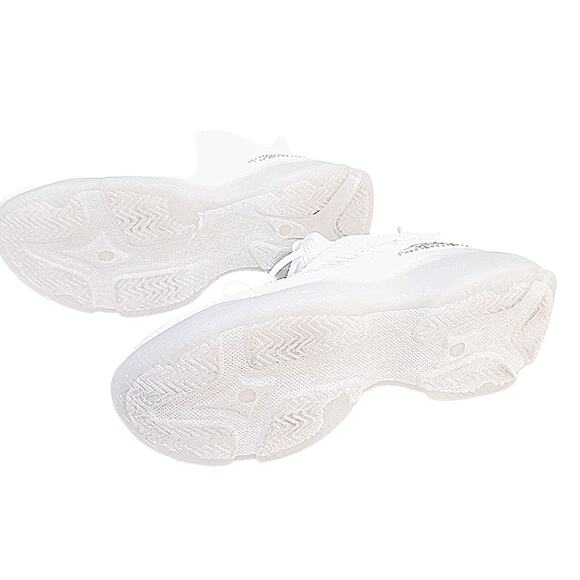 NEW bebe Crystals Sneakers ANALIA Sz 11 WHITE Rhinestones Embellished Luxe Fancy - Picture 8 of 16